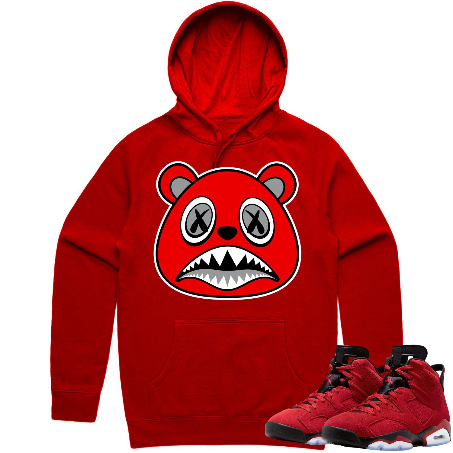 Jordan 6 Toro Bravo 6s Hoodie to Match - ANGRY BAWS BEAR