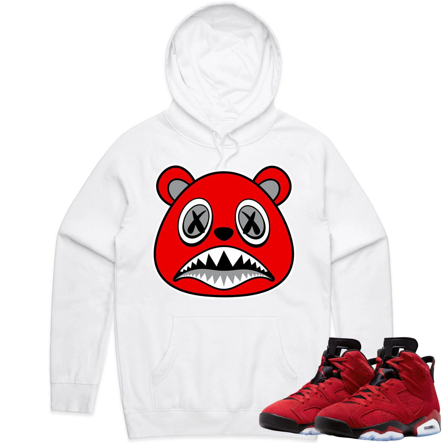 Jordan 6 Toro Bravo 6s Hoodie to Match - ANGRY BAWS BEAR