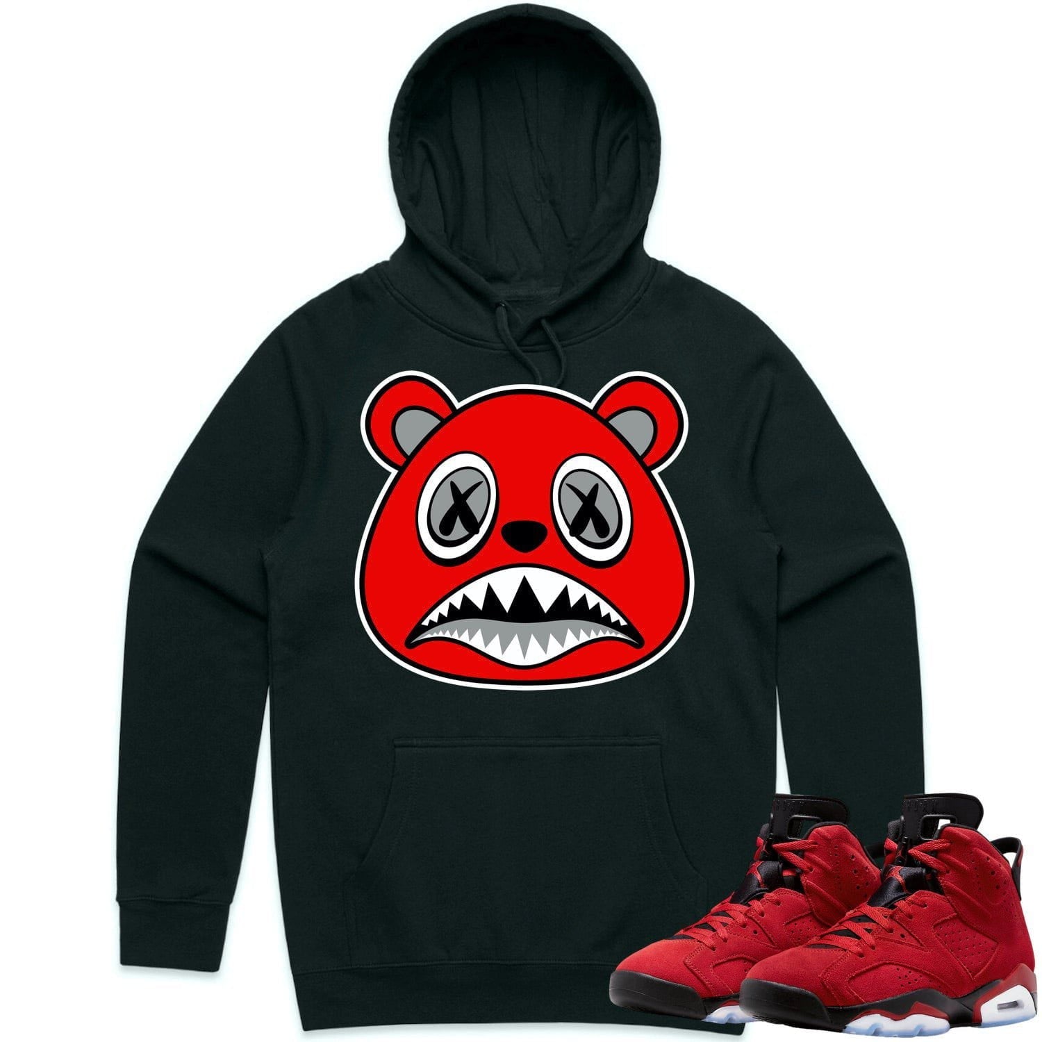 Jordan 6 Toro Bravo 6s Hoodie to Match - ANGRY BAWS BEAR