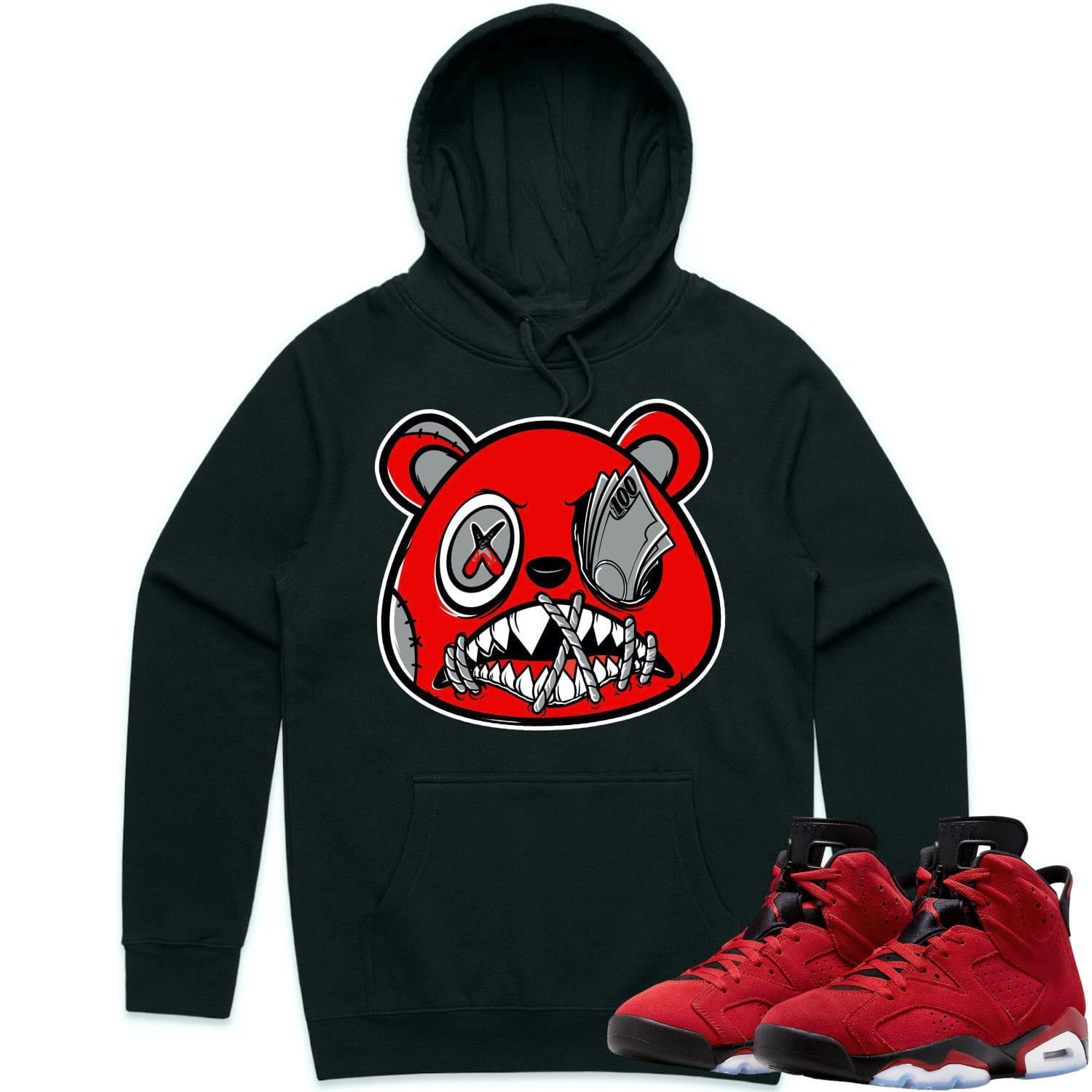 Jordan 6 Toro Bravo 6s Hoodie to Match - ANGRY MONEY TALKS BAWS