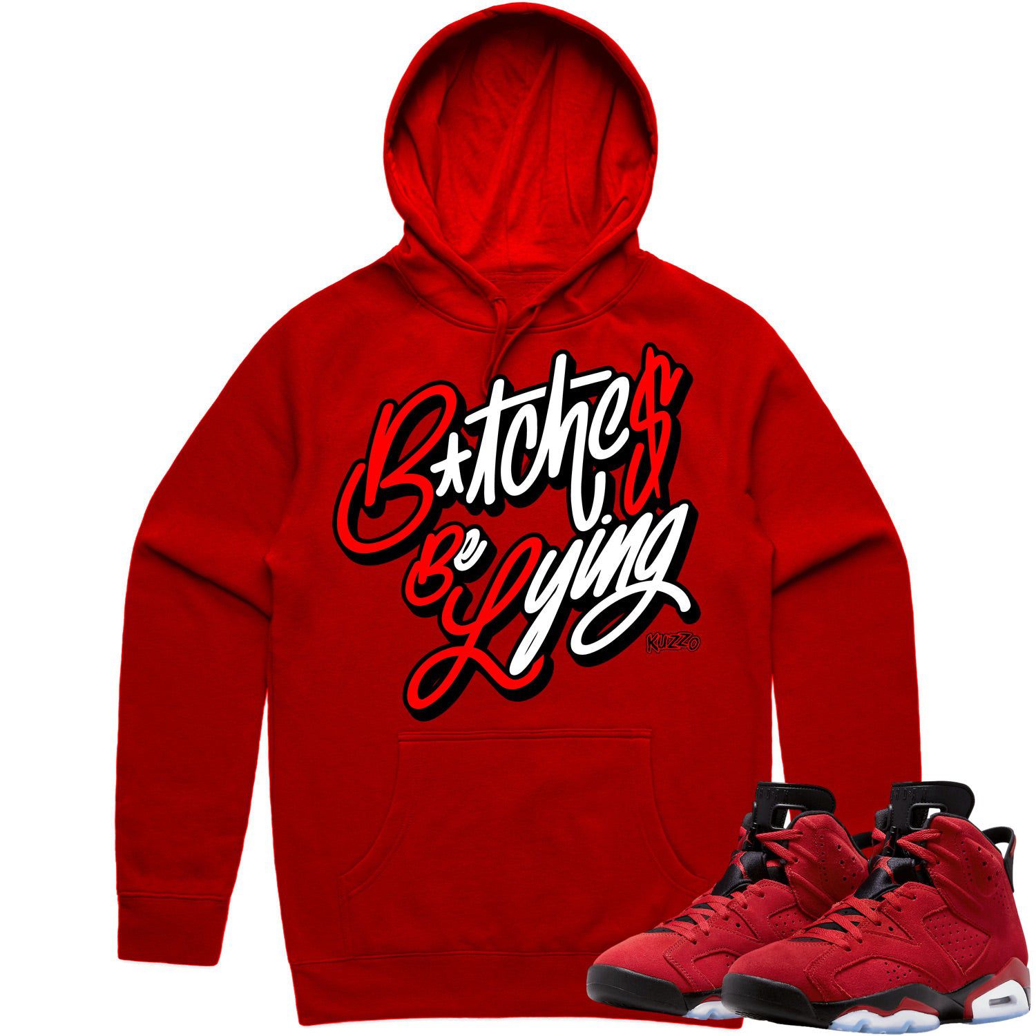 Jordan 6 Toro Bravo 6s Hoodie to Match - RED BBL