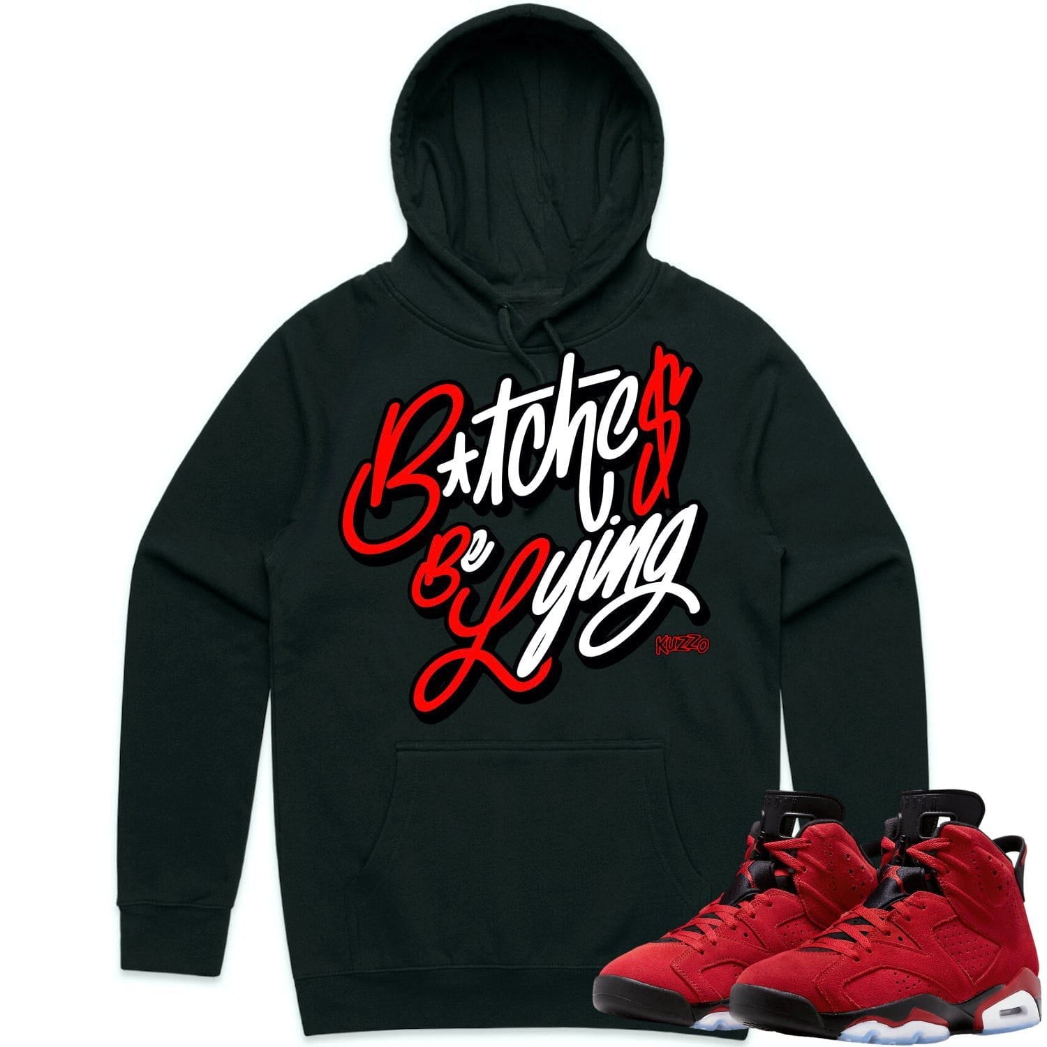 Jordan 6 Toro Bravo 6s Hoodie to Match - RED BBL