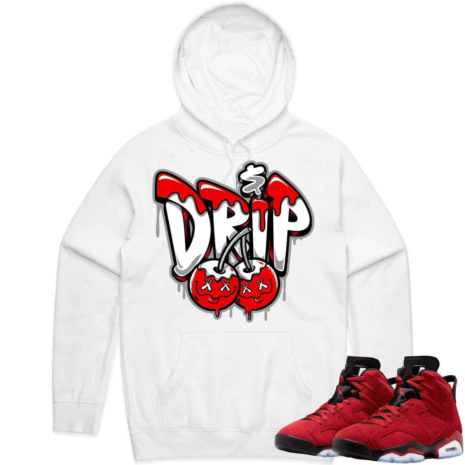 Jordan 6 Toro Bravo 6s Hoodie to Match - RED MONEY DRIP