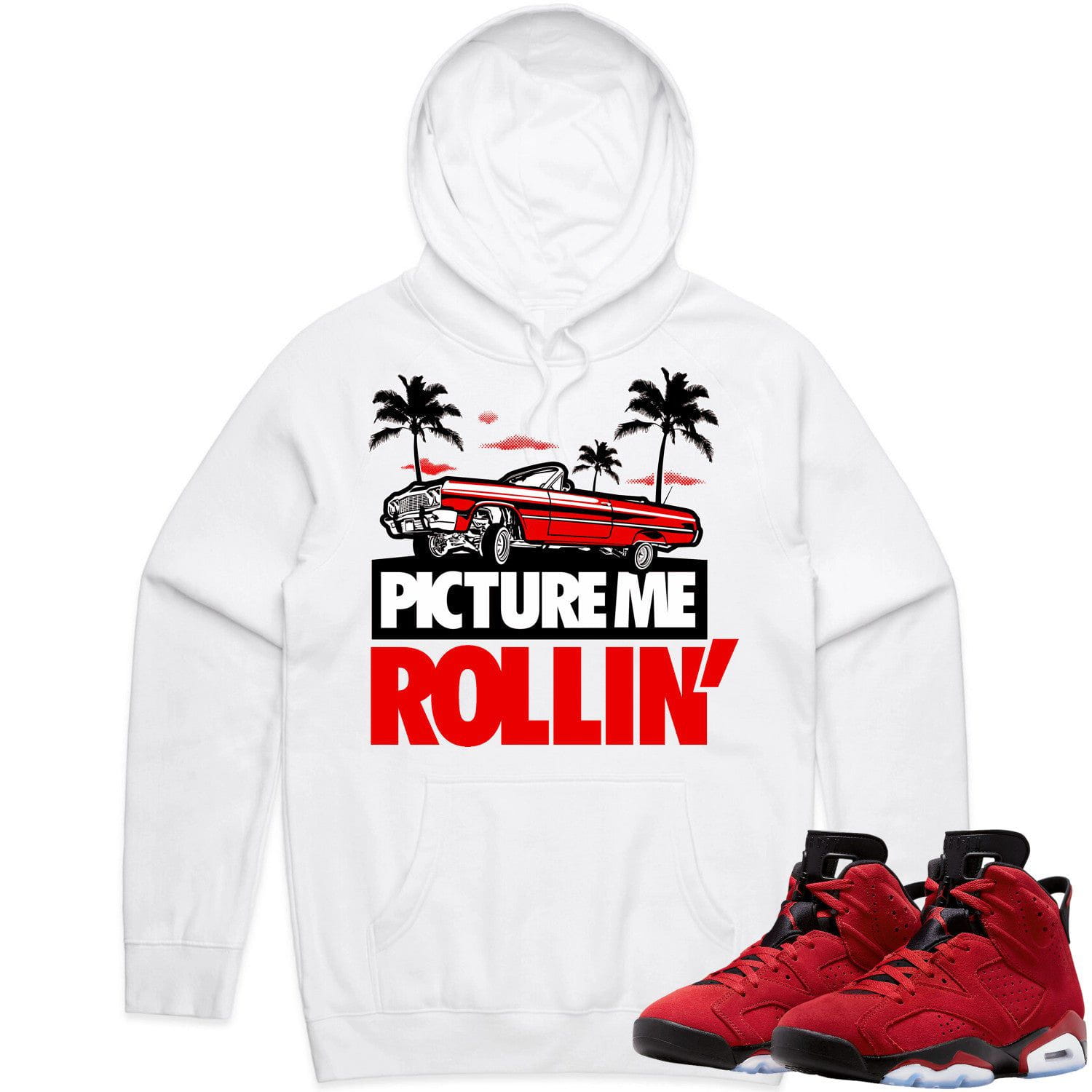 Jordan 6 Toro Bravo 6s Hoodie to Match - RED PMR