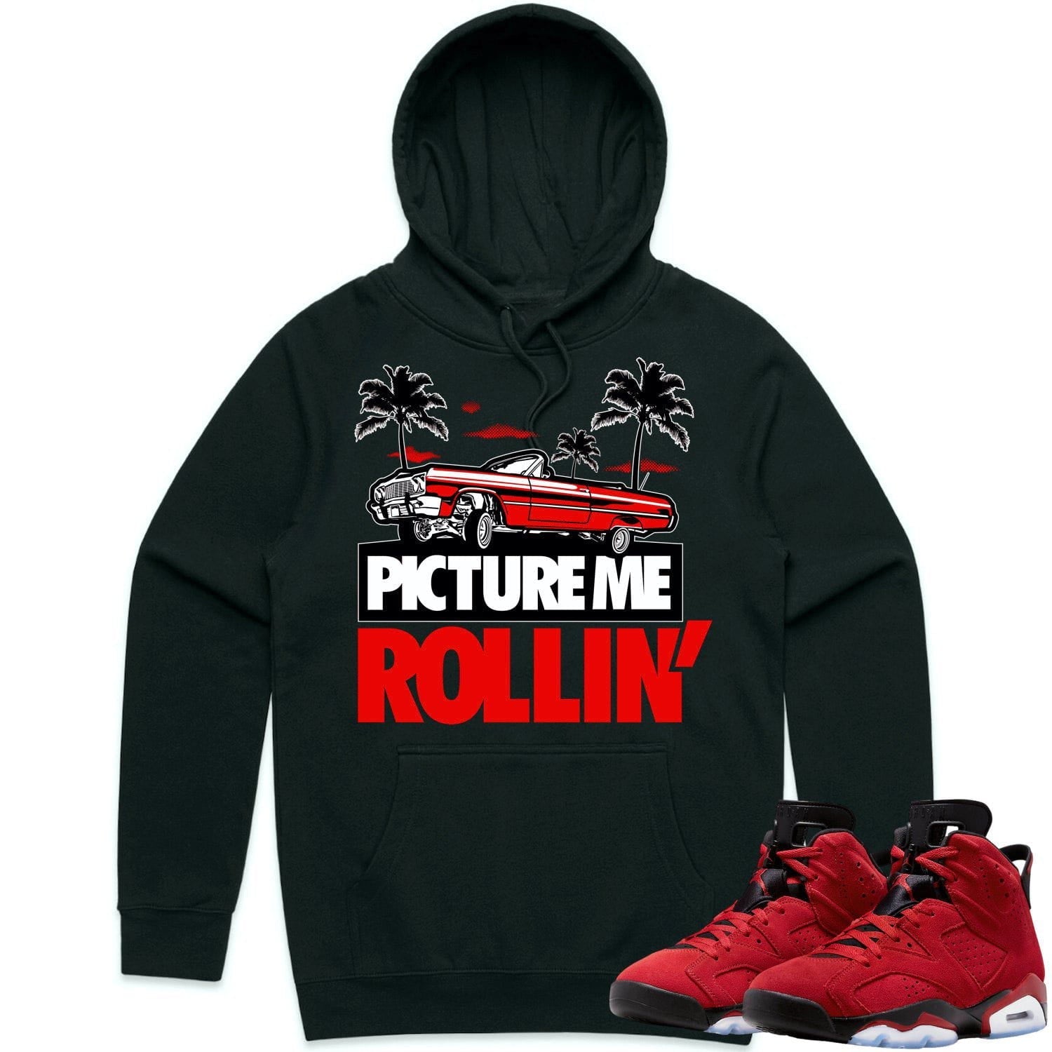 Jordan 6 Toro Bravo 6s Hoodie to Match - RED PMR