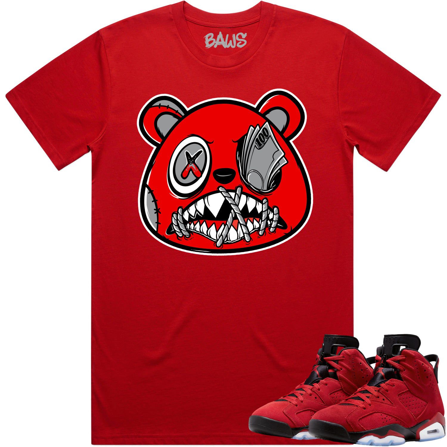 Jordan 6 Toro Bravo 6s Shirt to Match - ANGRY MONEY TALKS BAWS