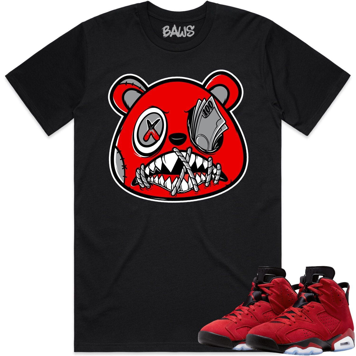 Jordan 6 Toro Bravo 6s Shirt to Match - ANGRY MONEY TALKS BAWS