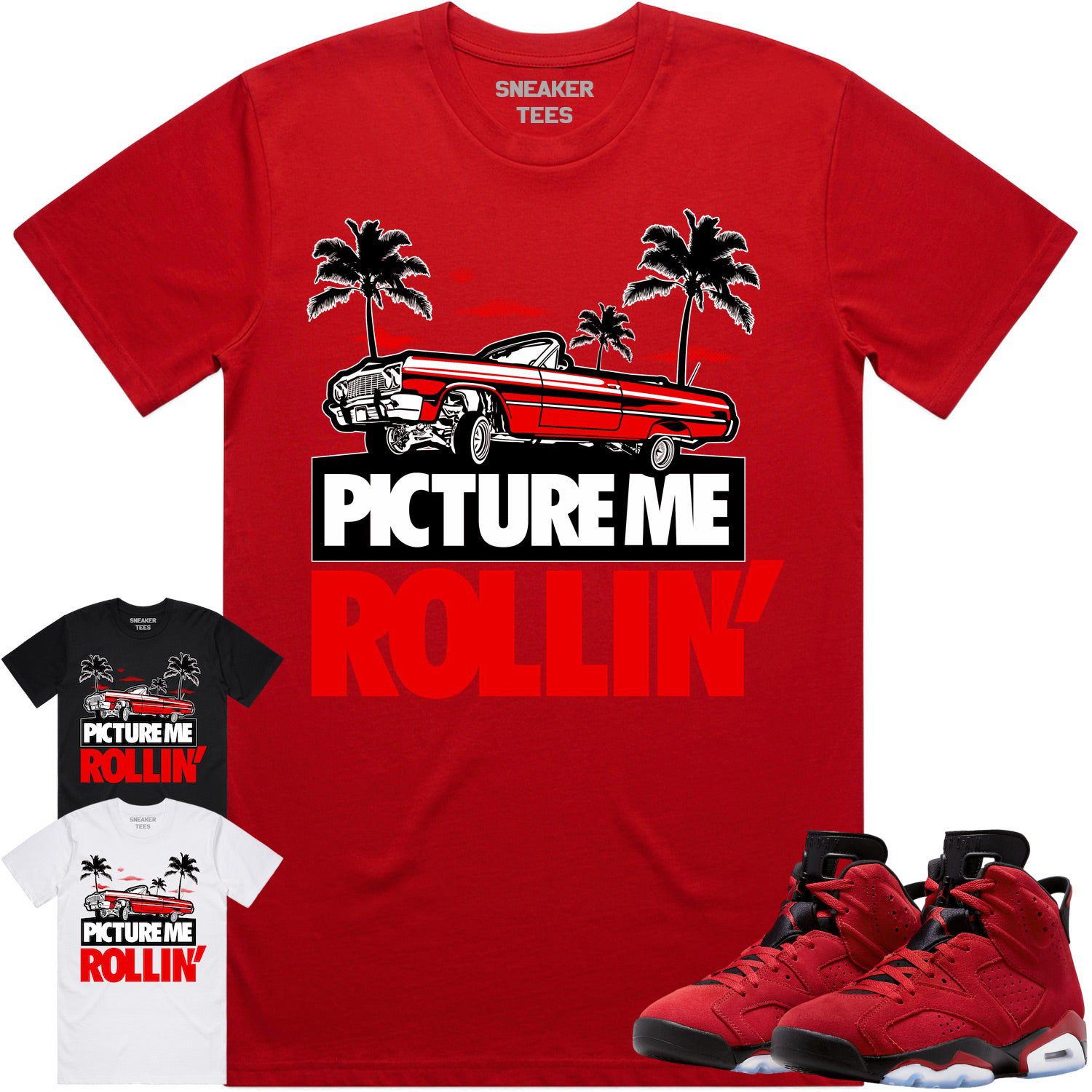 Jordan 6 Toro Bravo 6s Shirt to Match - RED PMR