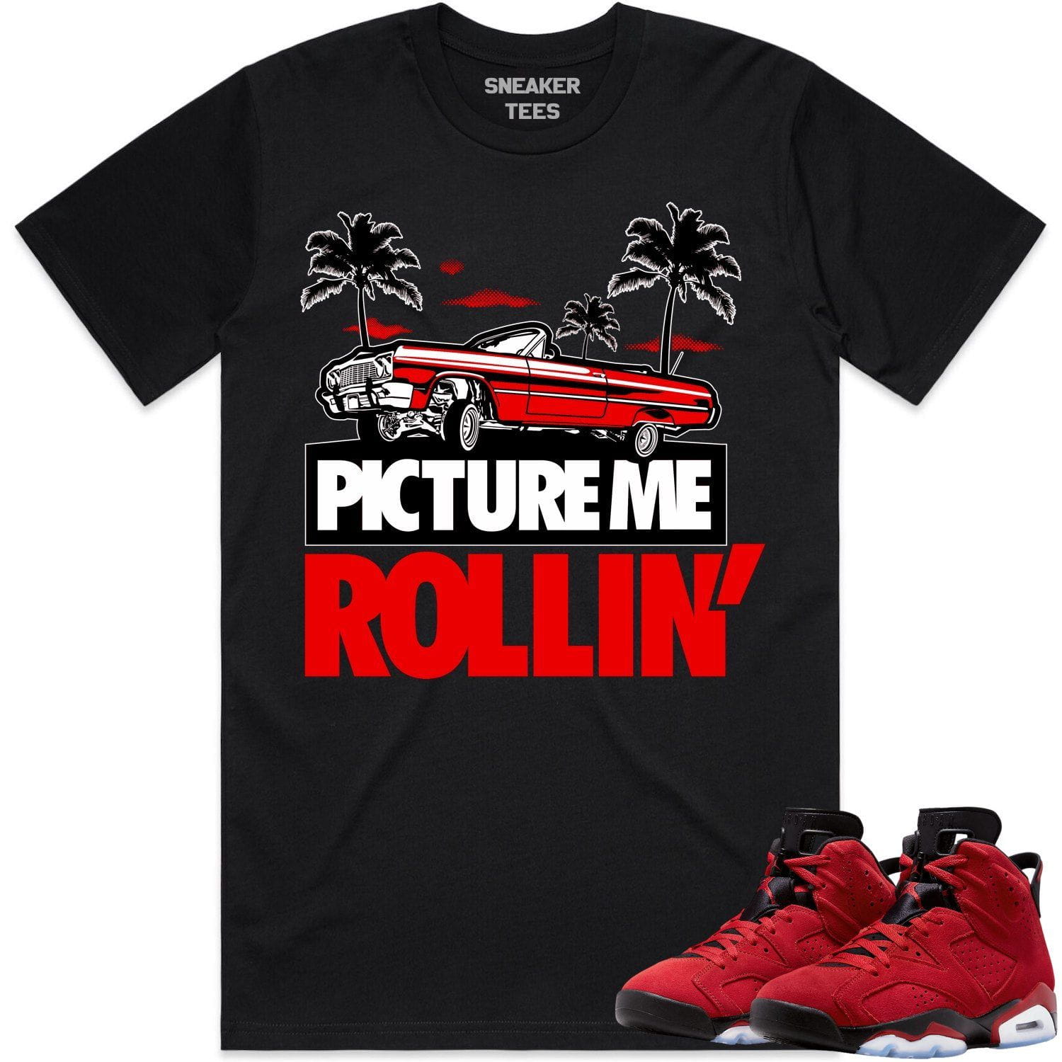 Jordan 6 Toro Bravo 6s Shirt to Match - RED PMR