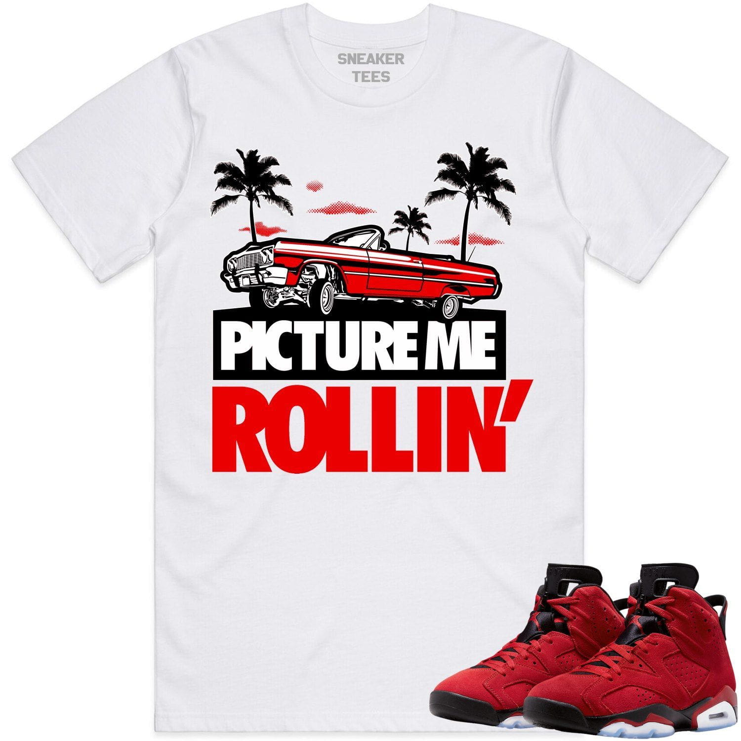 Jordan 6 Toro Bravo 6s Shirt to Match - RED PMR