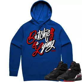 Jordan 8 Playoff 8s Hoodie to Match - RED BBL