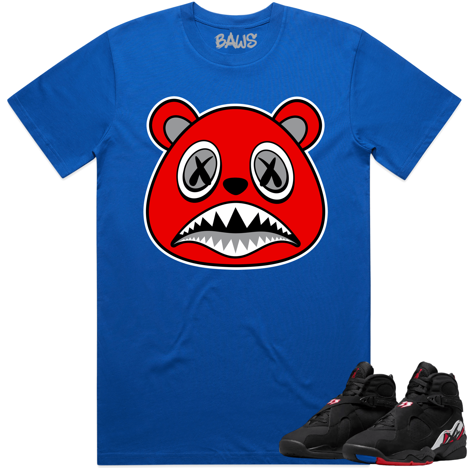 Jordan 8 Playoff 8s Shirt to Match - ANGRY BAWS BEAR