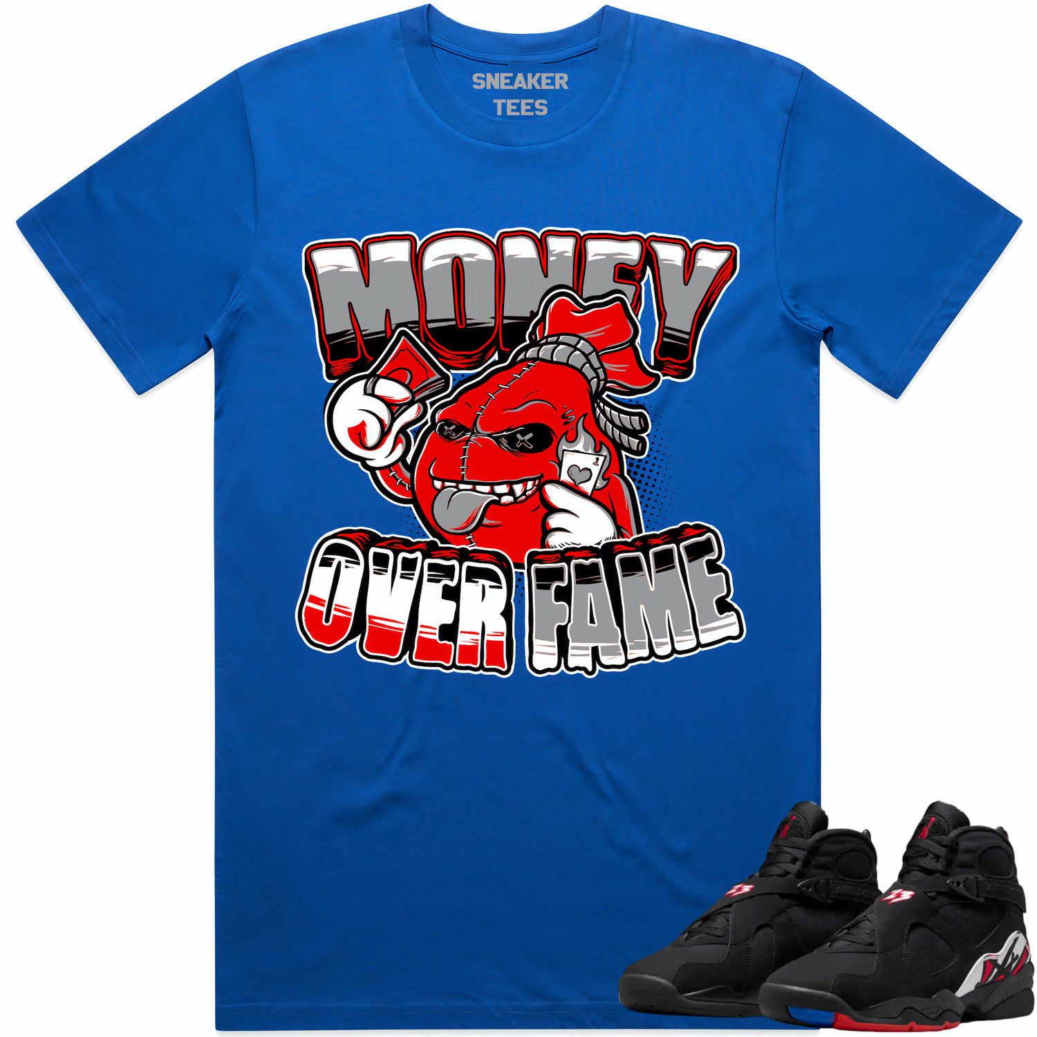 Jordan 8 Playoff 8s Shirt to Match - RED MOF