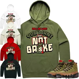 Jordan 9 Beef Broccoli 9s Hoodie to Match - OLIVE NOT BROKE