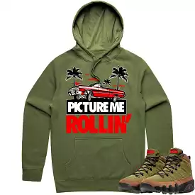 Jordan 9 Beef Broccoli 9s Hoodie to Match - RED PMR