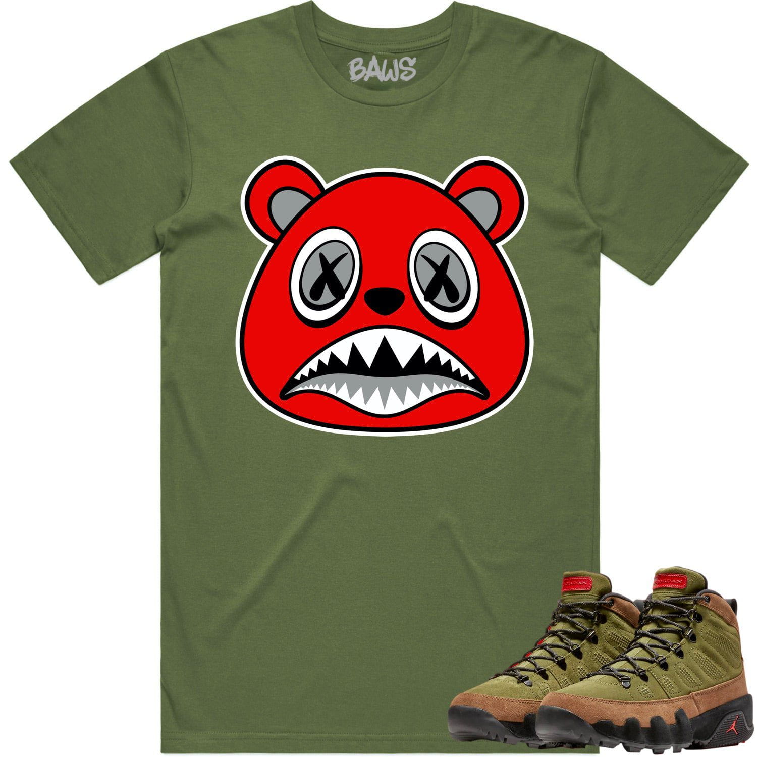 Jordan 9 Beef Broccoli 9s Shirt to Match - ANGRY BAWS BEAR