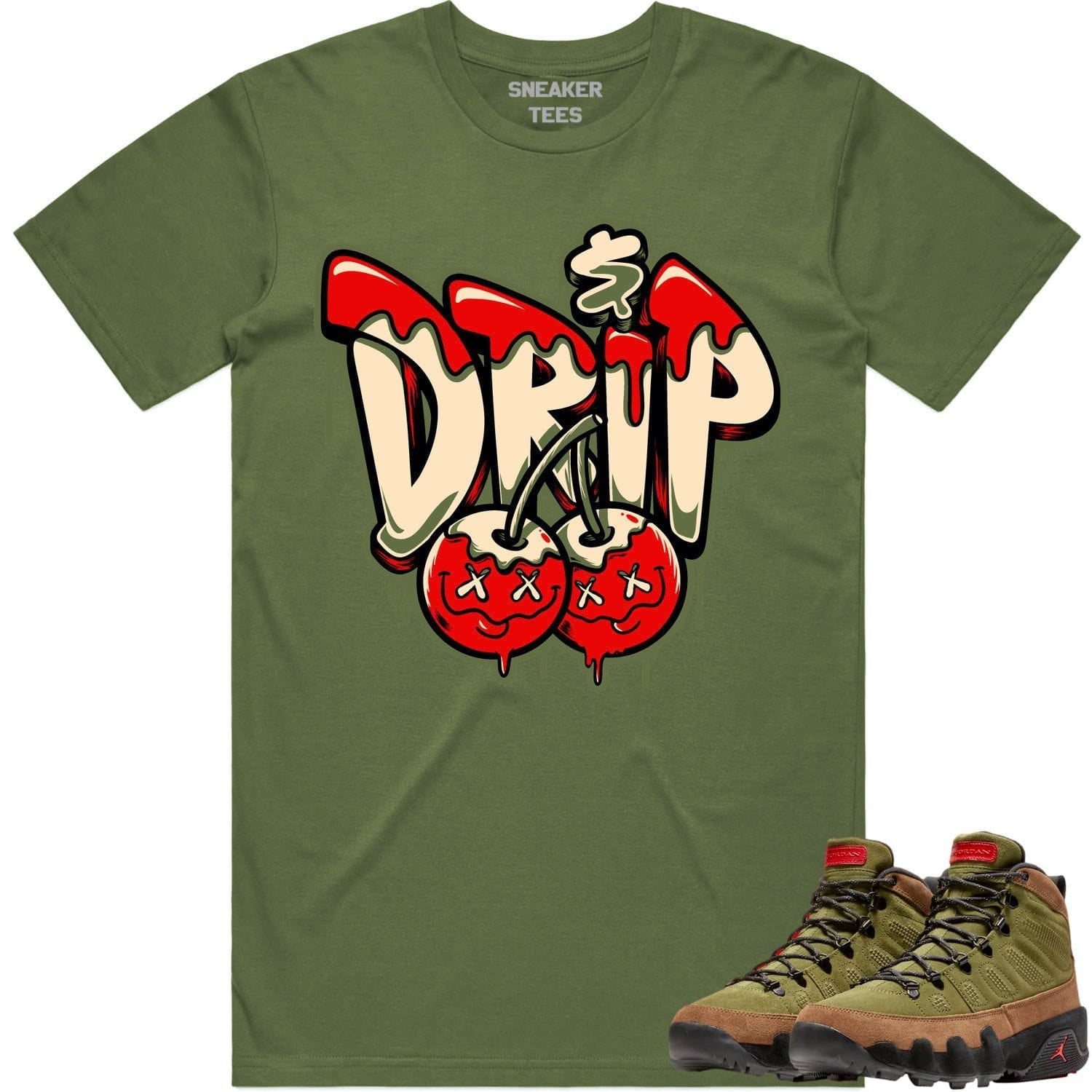 Jordan 9 Beef Broccoli 9s Shirt to Match - OLIVE MONEY DRIP