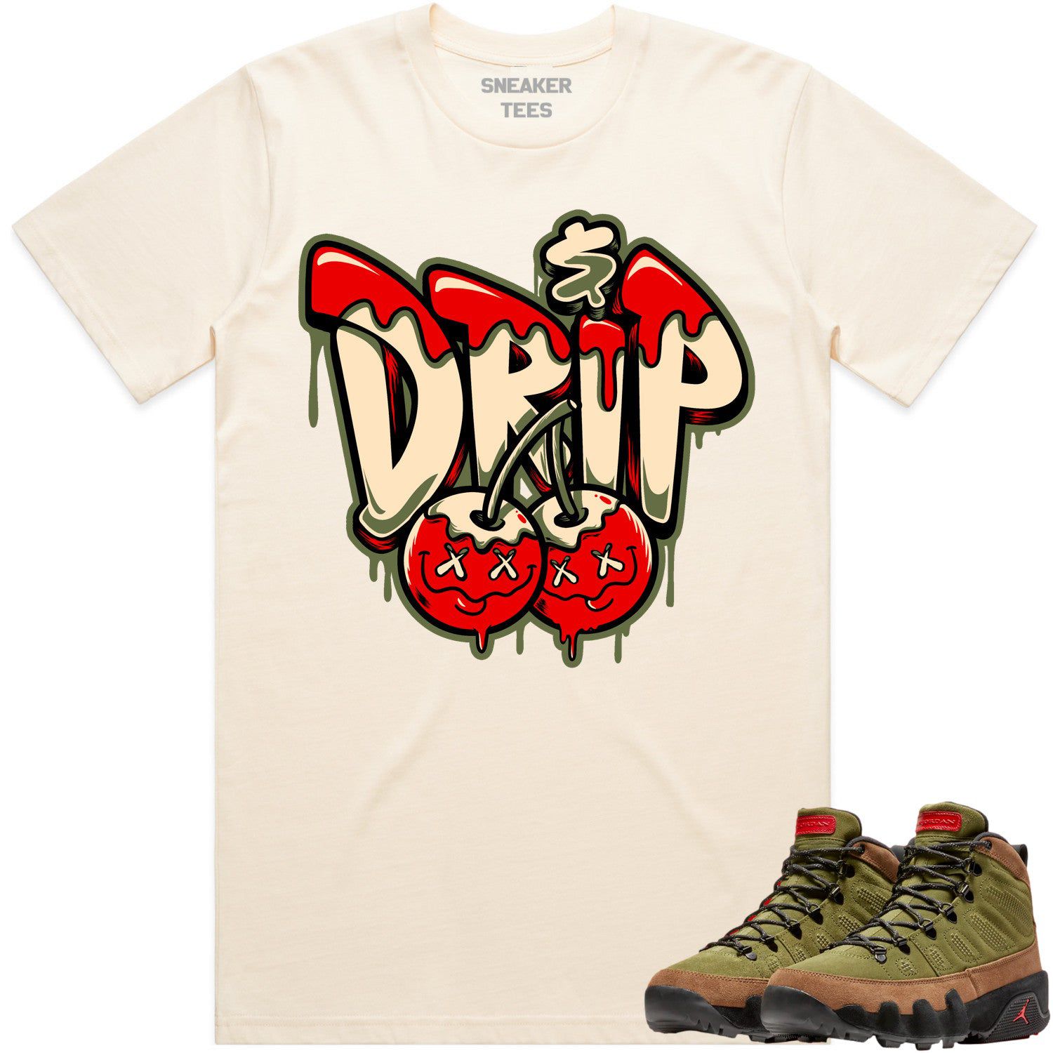 Jordan 9 Beef Broccoli 9s Shirt to Match - OLIVE MONEY DRIP