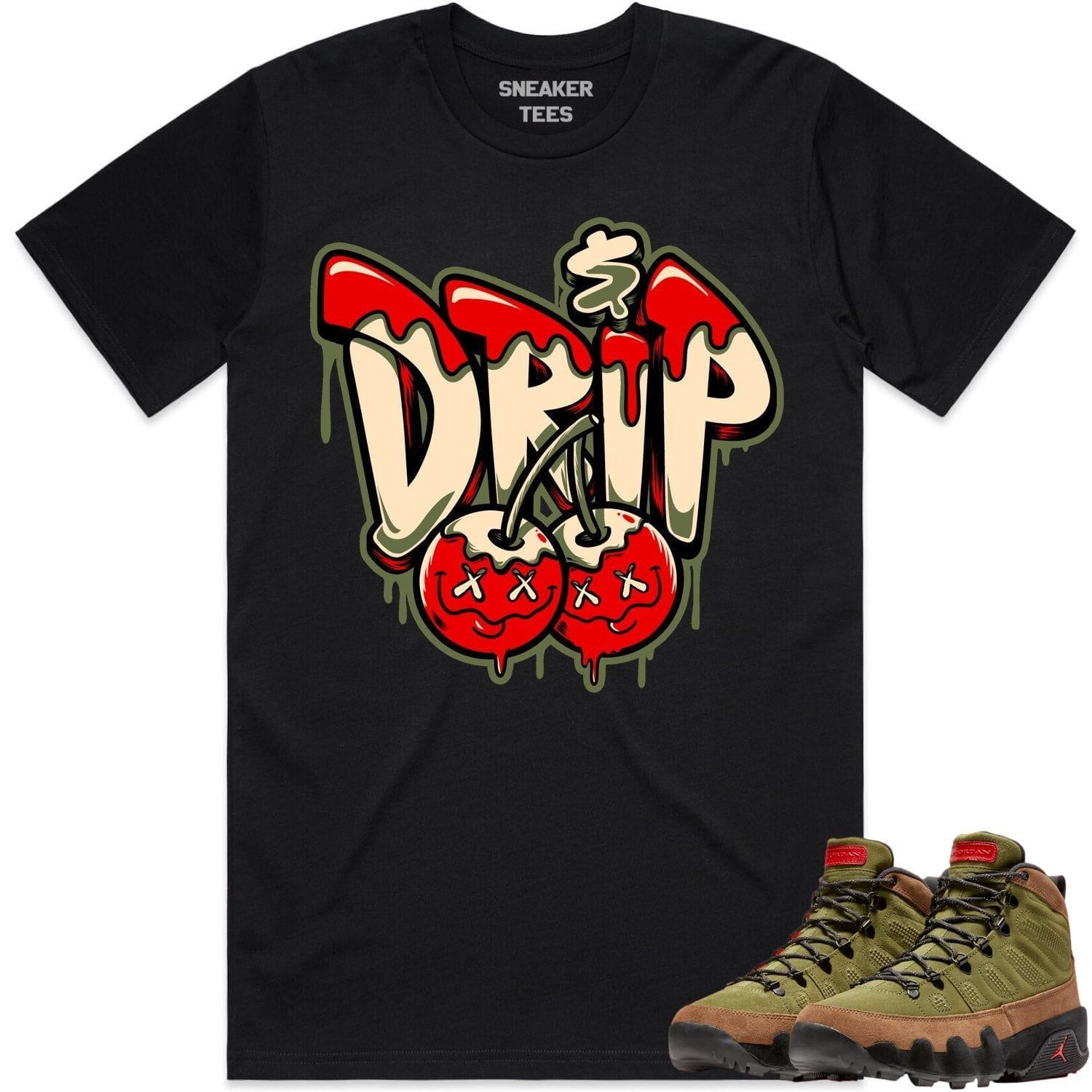 Jordan 9 Beef Broccoli 9s Shirt to Match - OLIVE MONEY DRIP