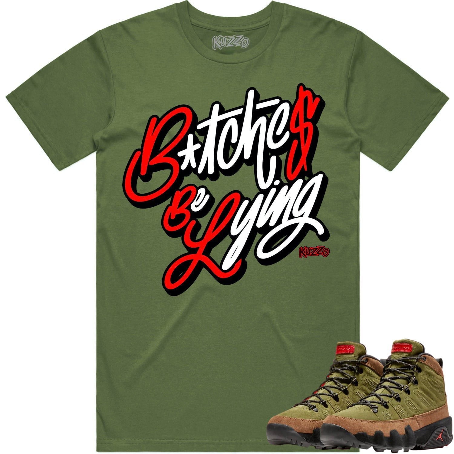 Jordan 9 Beef Broccoli 9s Shirt to Match - RED BBL