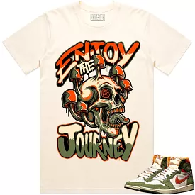 Jordan Retro 1 Celadon 1s Shirt to Match - CELADON ENJOY THE JOURNEY