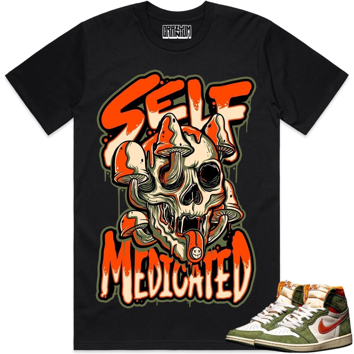 Jordan Retro 1 Celadon 1s Shirt to Match - CELADON SELF MEDICATED