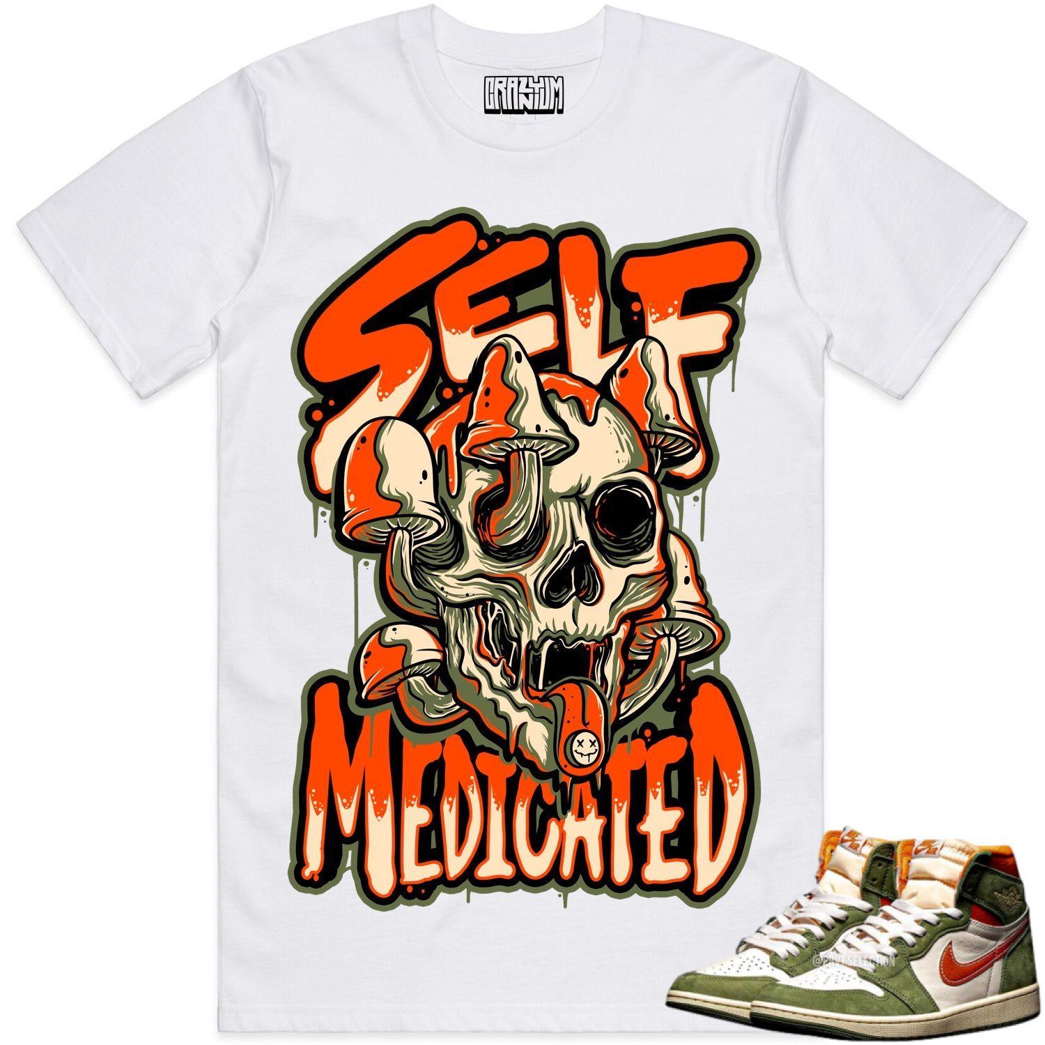 Jordan Retro 1 Celadon 1s Shirt to Match - CELADON SELF MEDICATED