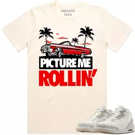 Jordan Retro 3 Craft Ivory 3s Shirt to Match - RED PMR