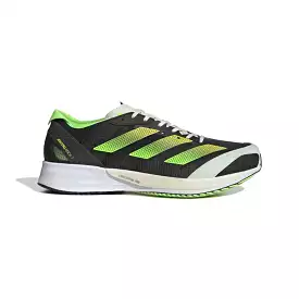 Men's Adidas Adizero Adios 7, Core Black/Beam Yellow/Solar Green, 10 D Medium