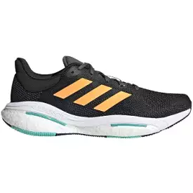 Men's Adidas Solar Glide 5, Core Black / Flash Orange / Mint Rush, 10 D Medium