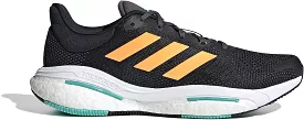 Men's Adidas Solar Glide 5, Core Black / Flash Orange / Mint Rush, 9 D Medium