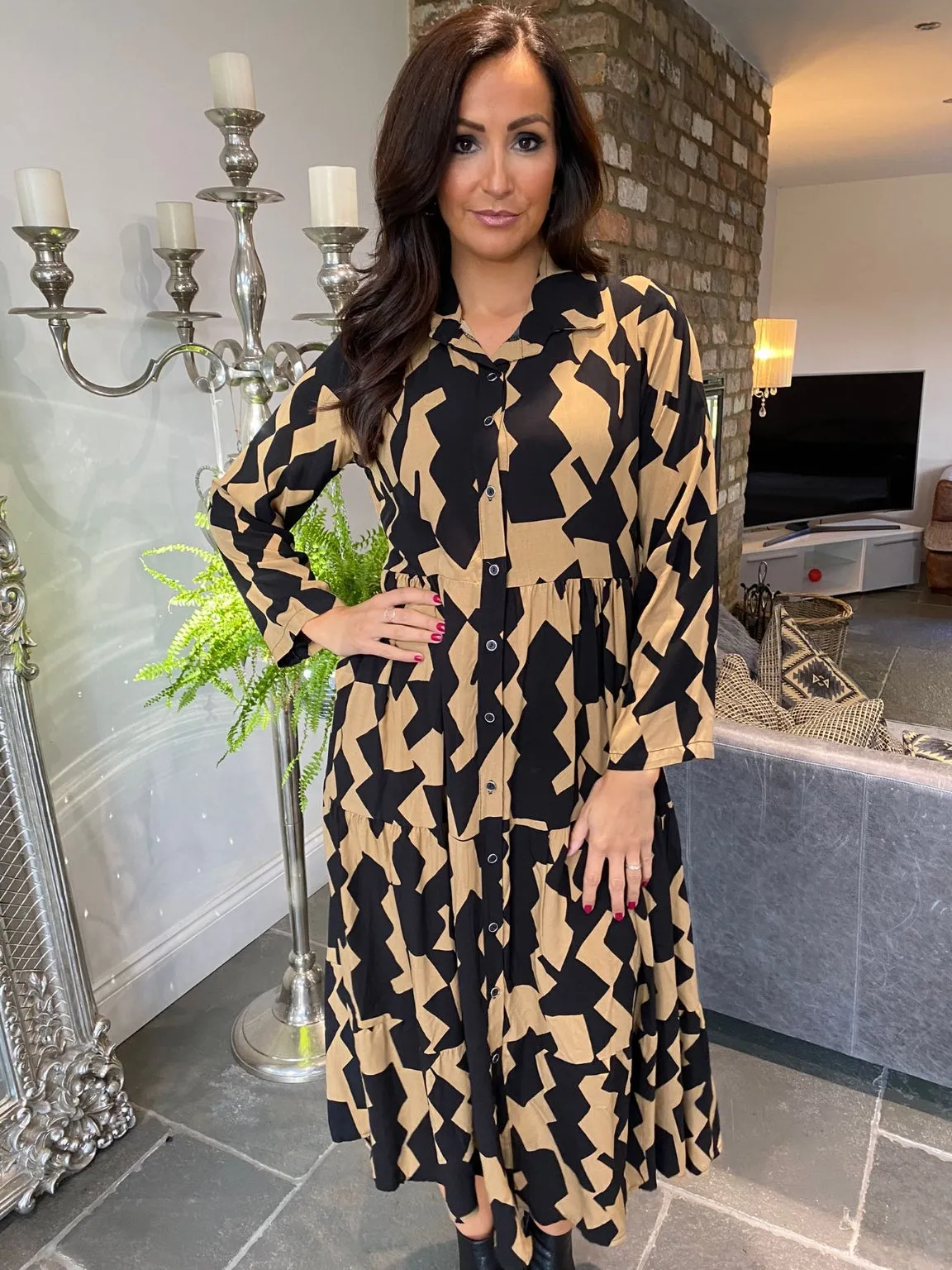 Patterned Maxi Dress Dolly