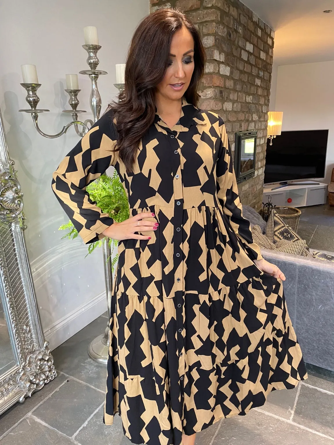 Patterned Maxi Dress Dolly