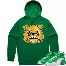 Penny 1 Stadium Green 1s Hoodie to Match - GOLD METALLIC BAWS BEAR