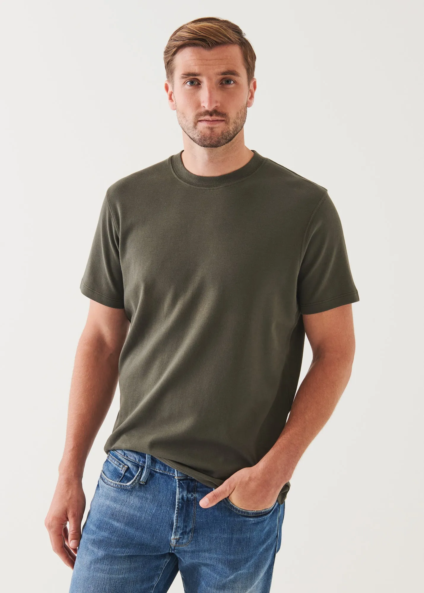 PIMA COTTON STRETCH BRUSHED T-SHIRT