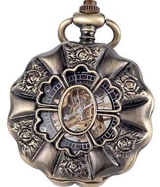 Pumpkin Rose Pocket Watch