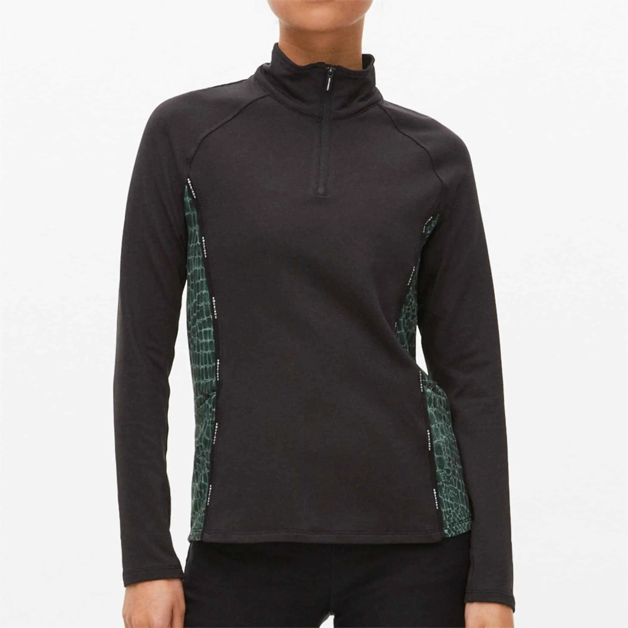 Rohnisch Jane Thermo Half Zip Green Croco