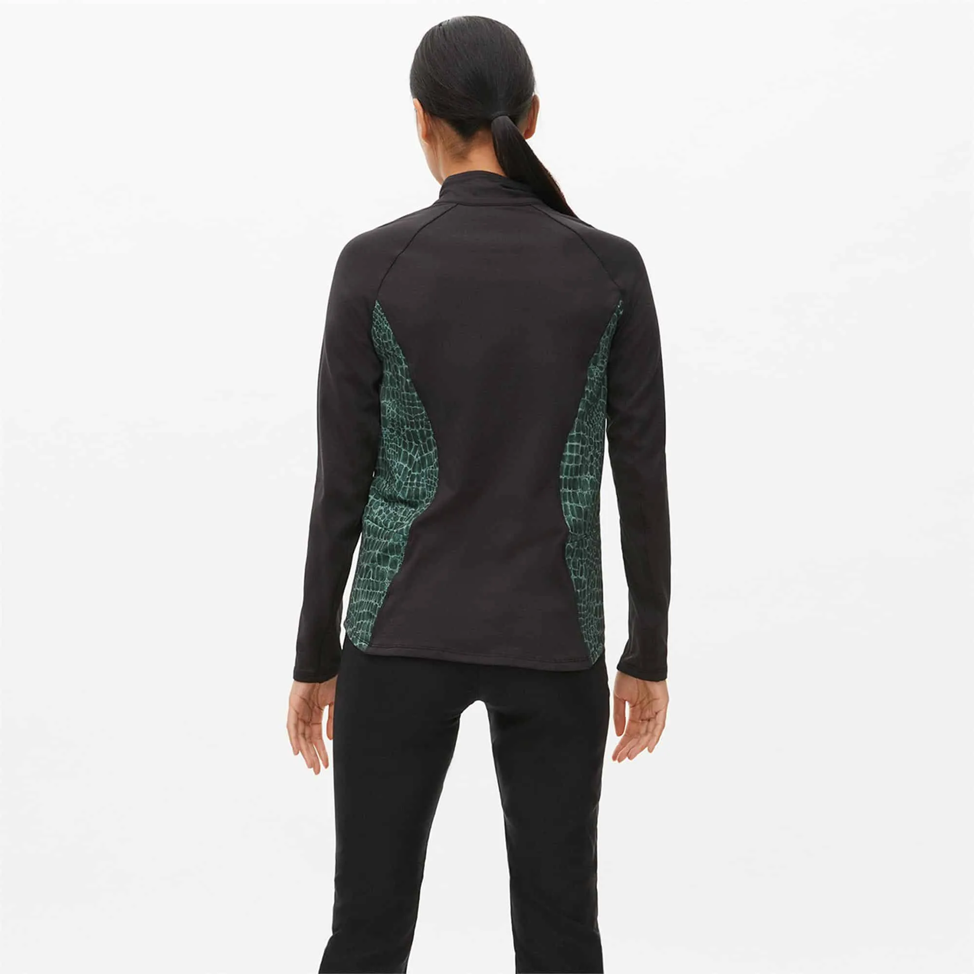 Rohnisch Jane Thermo Half Zip Green Croco