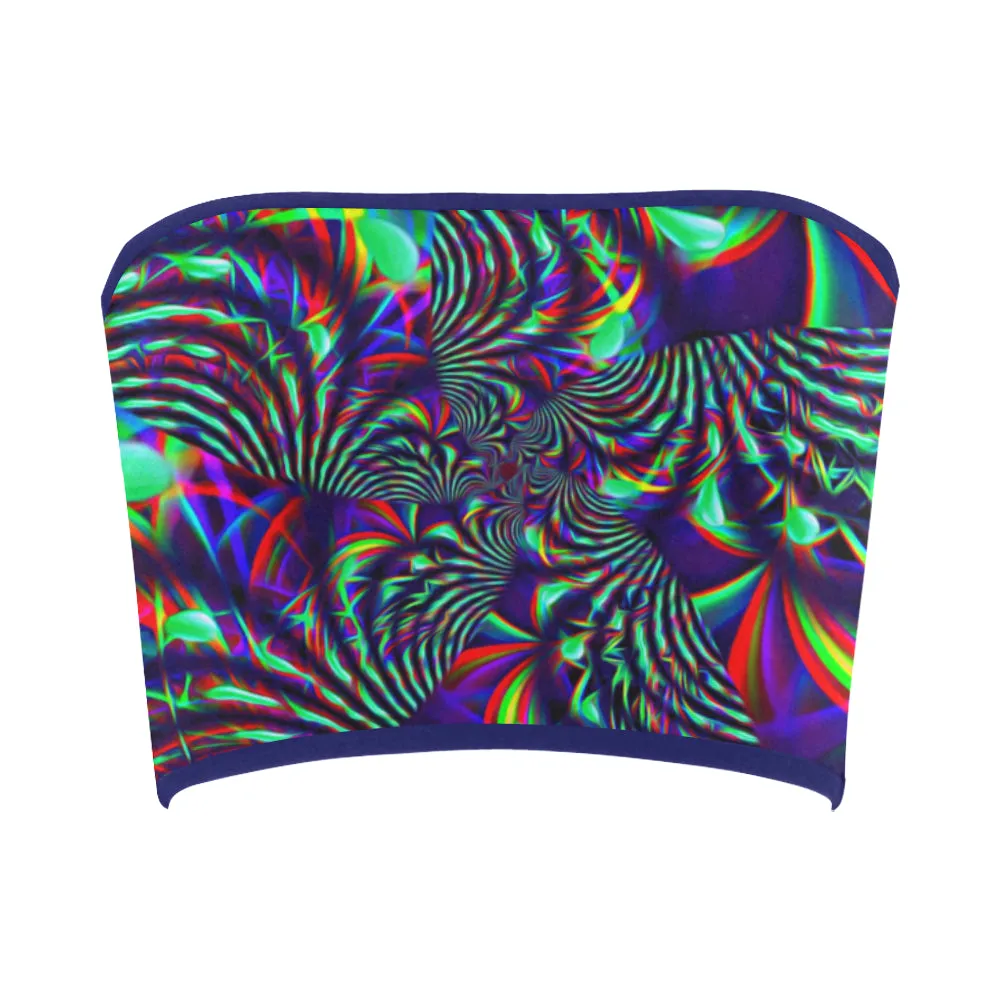 Slime Burst Fractal Bandeau Top