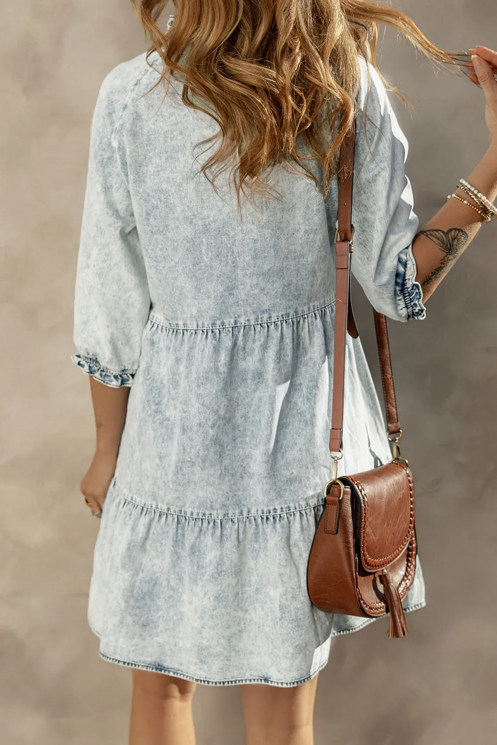 Somewhere But Here Denim Dress