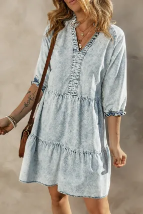 Somewhere But Here Denim Dress