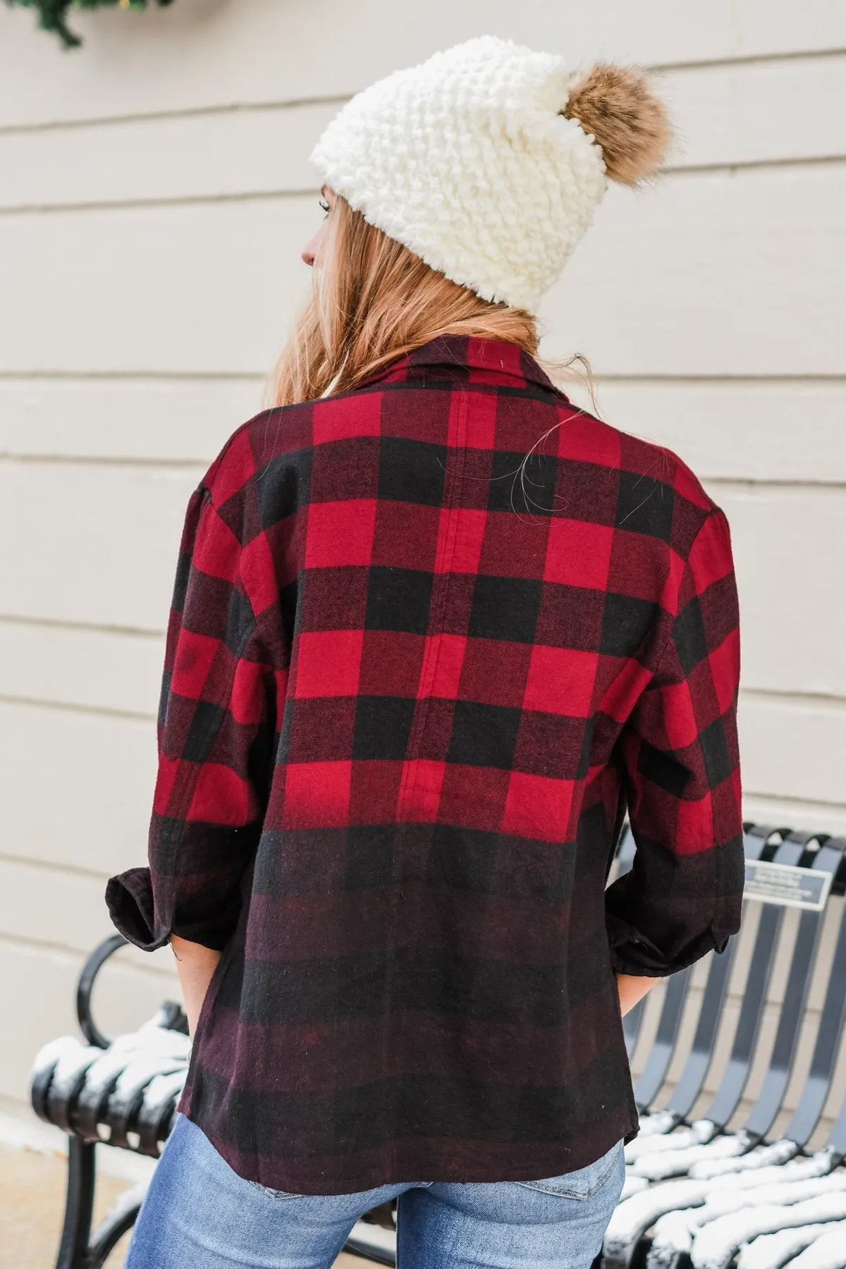 Times Have Changed Plaid Top- Red & Black