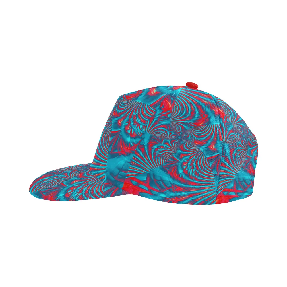 Tropical Fractal Burst Rave Snapback