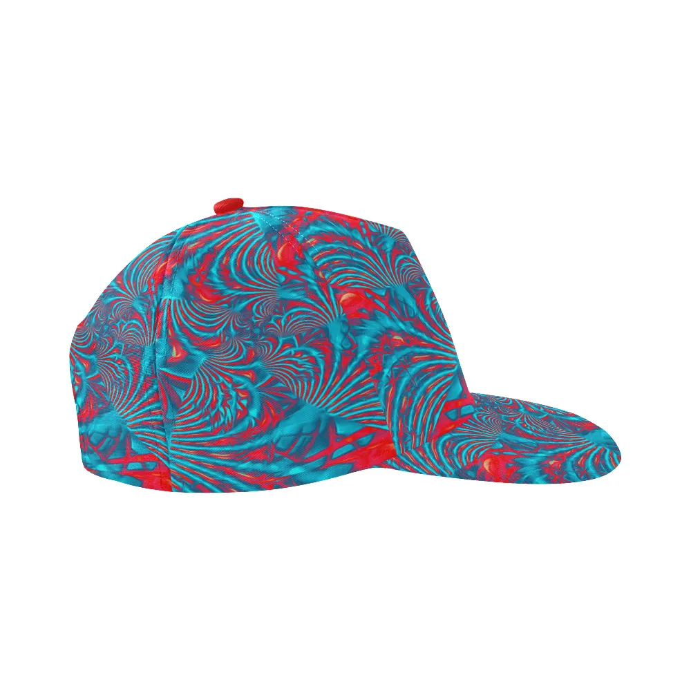 Tropical Fractal Burst Rave Snapback